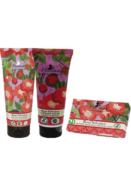 Rosa Selvatica Gül Aromalı 3lü Set