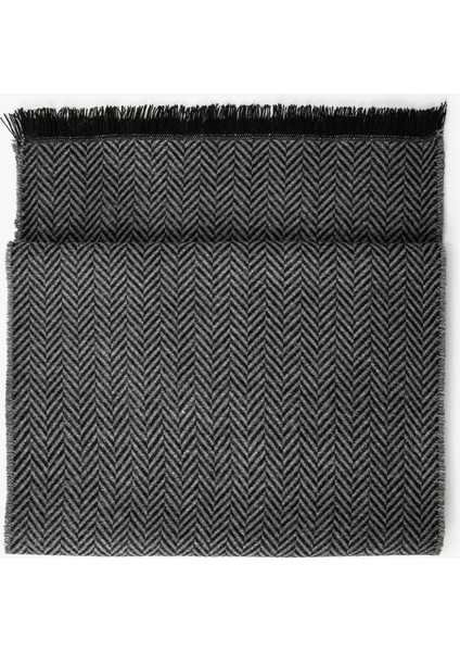 Atkı Balıksırtı Desenli Püskül Detaylı fiyatları