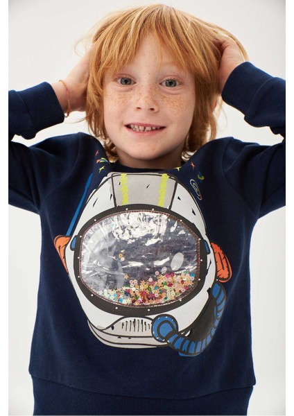 Erkek Çocuk Sweatshirt Lacivert