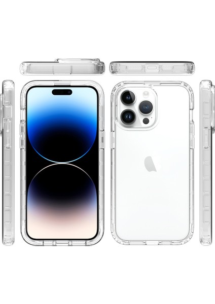 Apple iPhone 15 Pro Max Gradyan Pc+Tpu Telefon Kılıfı Pet Ekranı Koruyucu-Kırmızılı Kırpma Anti-Çizelge Kapağı (Yurt Dışından) fırsatları