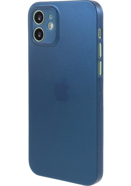 Apple iPhone 12 Mini Mavi Için Hassas Delik Açılış Ultra Ince ve Ince Sert Pc Kasası (Yurt Dışından)