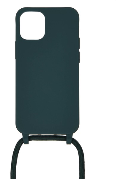 Apple iPhone 12 Mini Telefon Kapak-Dark Yeşil Için Çok Fonksiyonlu Kravalı Yumuşak Koruyucu Tpu Kılıfı (Yurt Dışından)