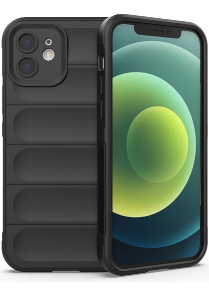 Apple iPhone 12 6.1 Inç Bırak Koruması Sağlam Geri Kabuk Tpu Telefon Koruyucu Case-Black (Yurt Dışından)