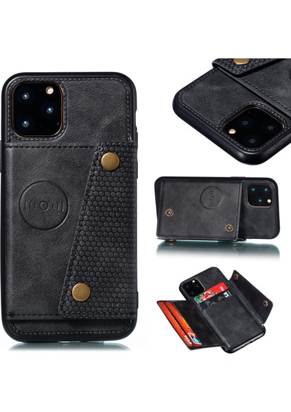 Pu Deri+Tpu Kapağı [yerleşik Araç Manyetik Sayfa] Apple iPhone 12 Için Mini 5.4 Inç-Black (Yurt Dışından)