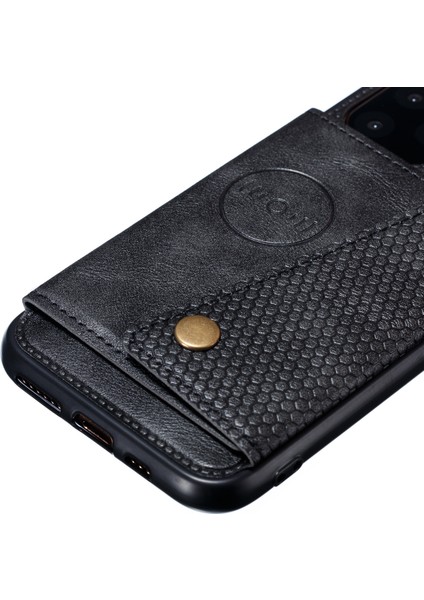 Pu Deri+Tpu Kapağı [yerleşik Araç Manyetik Sayfa] Apple iPhone 12 Için Mini 5.4 Inç-Black (Yurt Dışından)