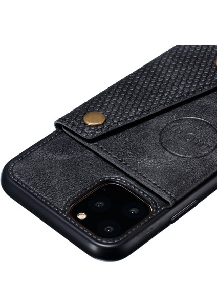 Pu Deri+Tpu Kapağı [yerleşik Araç Manyetik Sayfa] Apple iPhone 12 Için Mini 5.4 Inç-Black (Yurt Dışından)