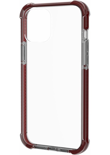 Apple iPhone 12-Brown Için Hava Yastığı Damgalı Akrilik+Tpu Hibrid Kapak (Yurt Dışından)