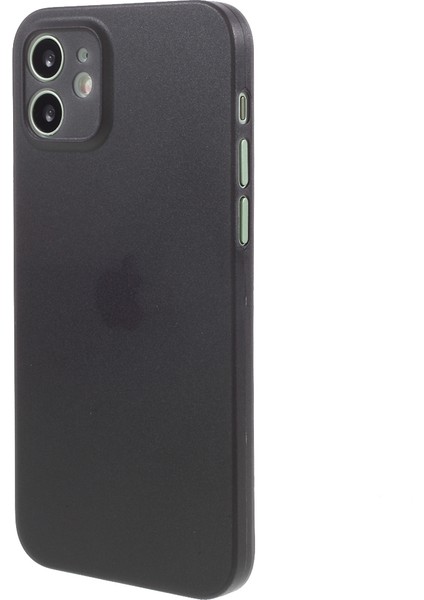 Apple iPhone 12 Mini-Black Için Hassas Delik Açılış Ultra Ince ve Ince Sert Pc Kasası (Yurt Dışından)