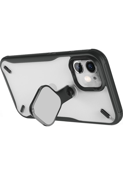 Apple iPhone 12 Mini Tpu Pc Protector Cover-Black Için Nillkin Camshield Serisi Kickstand Case (Yurt Dışından)