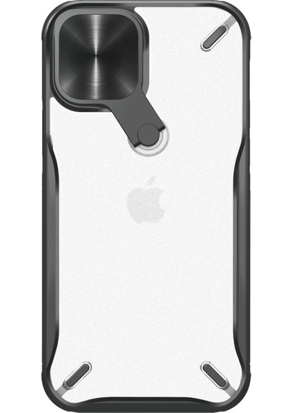 Apple iPhone 12 Mini Tpu Pc Protector Cover-Black Için Nillkin Camshield Serisi Kickstand Case (Yurt Dışından)