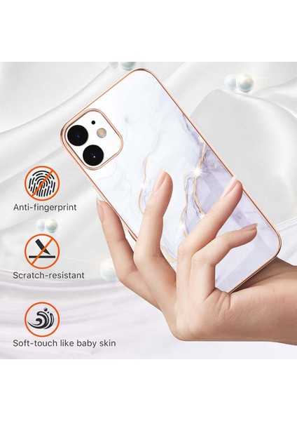 Apple iPhone 12/12 Pro Için Kapak Kapak Kapama Kapak Riyansı Baskı Baskı Savaş Renk Sümünü Telefon Deri Cüzdan Case-Black (Yurt Dışından)
