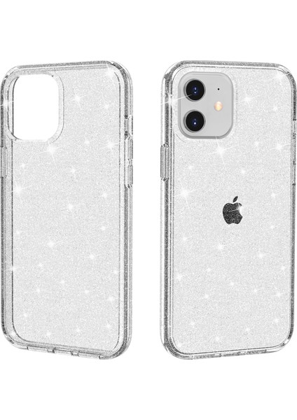 Apple iPhone 12 Telefon Kapağı Hafif Toz Net Kılıf Sabit Pc Yumuşak Tpu Şok Geçirmez Şeffaf Püskülük (Yurt Dışından)