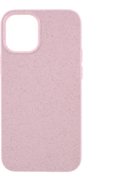 Apple iPhone 12 Mini Telefon Kılıfı Için 5.4 Inç Biyobozunur Kasa Çevre Dostu Buğday Saman Tpu Mat Telefon Kapak Pembe (Yurt Dışından)