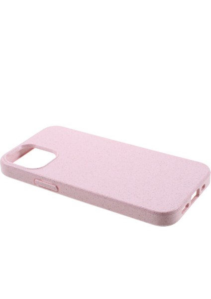 Apple iPhone 12 Mini Telefon Kılıfı Için 5.4 Inç Biyobozunur Kasa Çevre Dostu Buğday Saman Tpu Mat Telefon Kapak Pembe (Yurt Dışından)