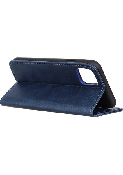 Apple iPhone 12 Mini Blue Için Cüzdan Bölünmüş Deri Stand Telefon Kılıfı ile Otomatik Emik (Yurt Dışından) fırsatları