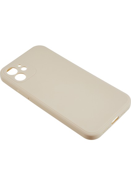 Apple iPhone 12 Telefon Kapağı Düz ​​edge Telefon Kılıfı Yumuşak Tpu Hassas Kesim Anti-Fall Koruyucu Kapak-Beyaz (Yurt Dışından)