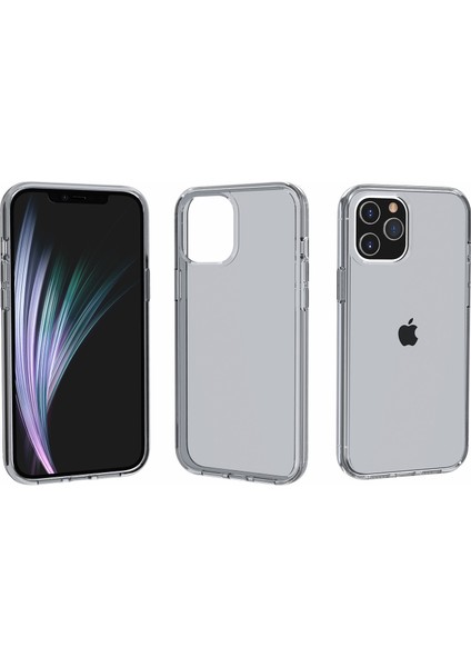Apple iPhone 12 Mini-Grey Için Fingerprint Anti-Fingerprint Clear Pc+Tpu Hibrid Telefon Kılıfı (Yurt Dışından)