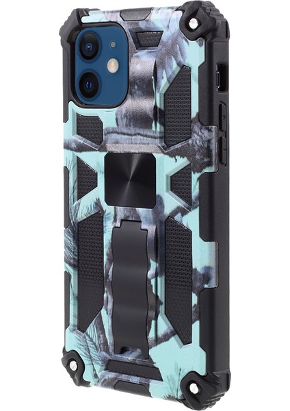 Apple iPhone 12 Mini Telefon Kılıfı Için Çok Renk Kamuflaj Deseni Şok Emilim Telefon Koruyucu Kabuk Mavisi (Yurt Dışından) fırsatları