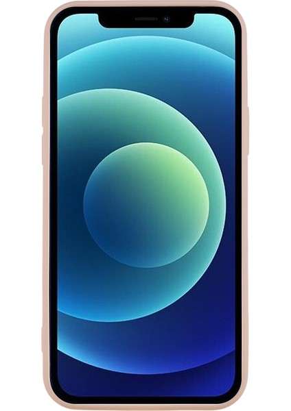 Apple iPhone 12 Telefon Kapağı Düz ​​edge Telefon Kılıfı Yumuşak Tpu Hassas Kesim Anti-Fall Koruyucu Kapak Pembe (Yurt Dışından)
