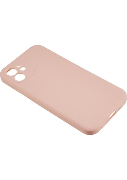 Apple iPhone 12 Telefon Kapağı Düz ​​edge Telefon Kılıfı Yumuşak Tpu Hassas Kesim Anti-Fall Koruyucu Kapak Pembe (Yurt Dışından)