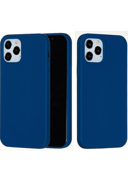 Yumuşak Sıvı Silikon Geri Cep Telefon Kılıfı Apple iPhone 12 Mini Renkli Telefon Aksesuar-Dark Mavi (Yurt Dışından) fiyatları