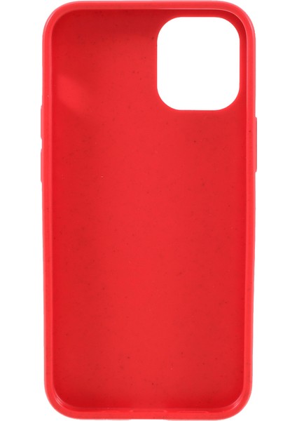 Apple iPhone 12 Mini Telefon Kılıfı Için 5.4 Inç Biyobozunur Kasa Çevre Dostu Buğday Saman Tpu Mat Telefon Kapak-Kırmızı (Yurt Dışından)