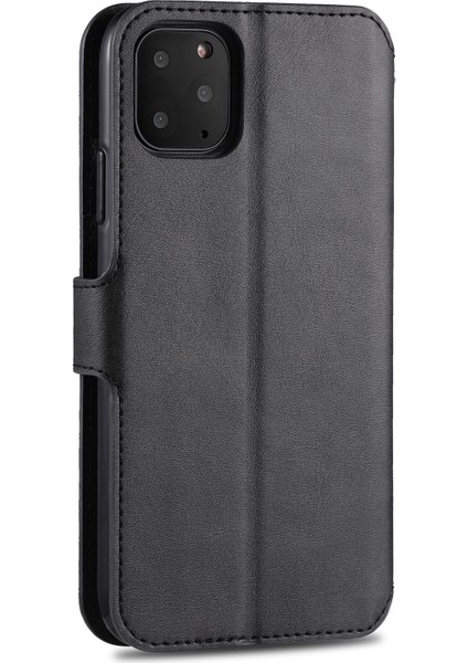 Apple iPhone 12 Mini 5.4 Inç-Siyah Için Cüzdan Deri Standı Çantası (Yurt Dışından)