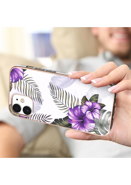 Apple iPhone 12 Mini Telefon Kılıfı Için Moda Elektrokaplatma Imd Tam Body Koruyucu Şok Geçirmez Sağlam Tampon Kapağı 5.4 Inç-Mor (Yurt Dışından) fırsatları