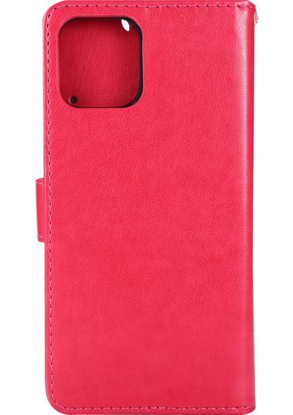 Apple iPhone 12 Pro/apple iPhone 12 Için Cüzdanlı Kelebek Çiçek Deri Kapağı (Yurt Dışından)