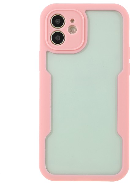 Apple iPhone 12 Telefon Kapağı Için All Sarılmış Pet Ekran Koruyucusu+Akrilik Arka Panel+Tpu Çerçeve Damla Dayanıklı Koruyucu Kılıf-Pink (Yurt Dışından)