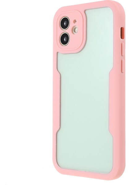Apple iPhone 12 Telefon Kapağı Için All Sarılmış Pet Ekran Koruyucusu+Akrilik Arka Panel+Tpu Çerçeve Damla Dayanıklı Koruyucu Kılıf-Pink (Yurt Dışından)