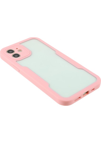 Apple iPhone 12 Telefon Kapağı Için All Sarılmış Pet Ekran Koruyucusu+Akrilik Arka Panel+Tpu Çerçeve Damla Dayanıklı Koruyucu Kılıf-Pink (Yurt Dışından)