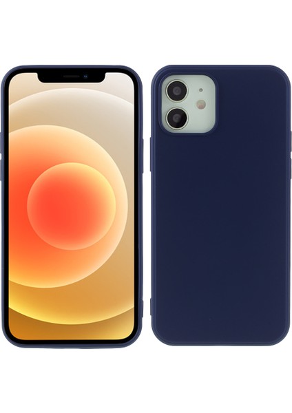 Apple iPhone 12 Mini-Dark Mavi Için x Seviyesi Anti-Damla Sıvı Silikon Arka Kapak (Yurt Dışından)