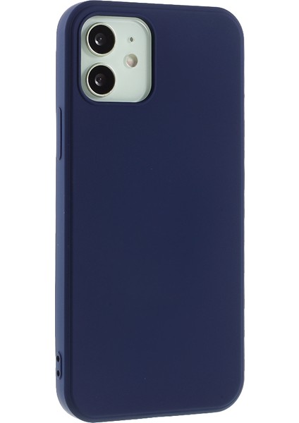 Apple iPhone 12 Mini-Dark Mavi Için x Seviyesi Anti-Damla Sıvı Silikon Arka Kapak (Yurt Dışından)
