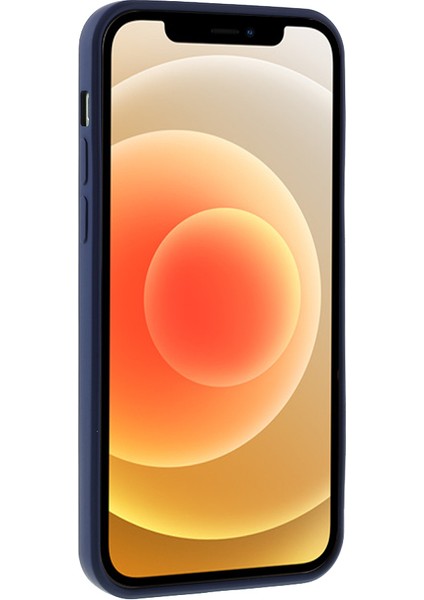 Apple iPhone 12 Mini-Dark Mavi Için x Seviyesi Anti-Damla Sıvı Silikon Arka Kapak (Yurt Dışından)