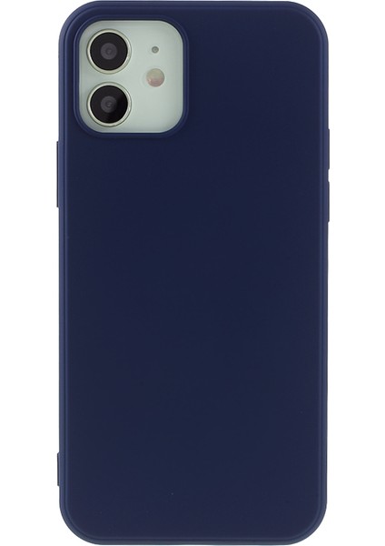 Apple iPhone 12 Mini-Dark Mavi Için x Seviyesi Anti-Damla Sıvı Silikon Arka Kapak (Yurt Dışından)