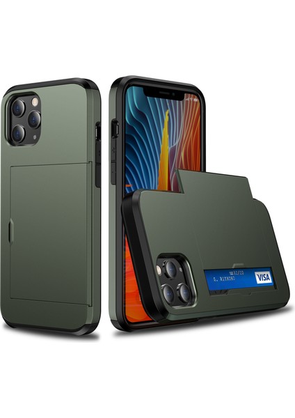 Slayt Kartı Yuvası Plastik+Tpu Combo Kılıf (Yurt Dışından)