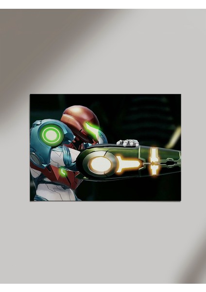 Metroid Dread Robot Savaş Ahşap Poster Tablo