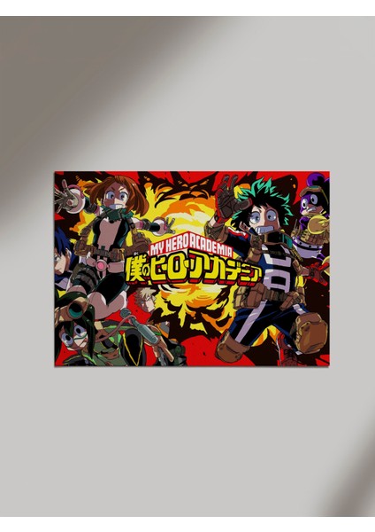 My Hero Academia Anime Dizi Netflix Ahşap Poster Tablo