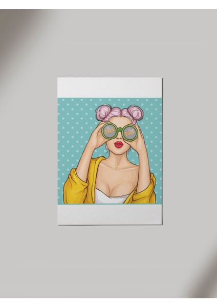 Rozet Kitty Girl Ahşap Poster Tablo