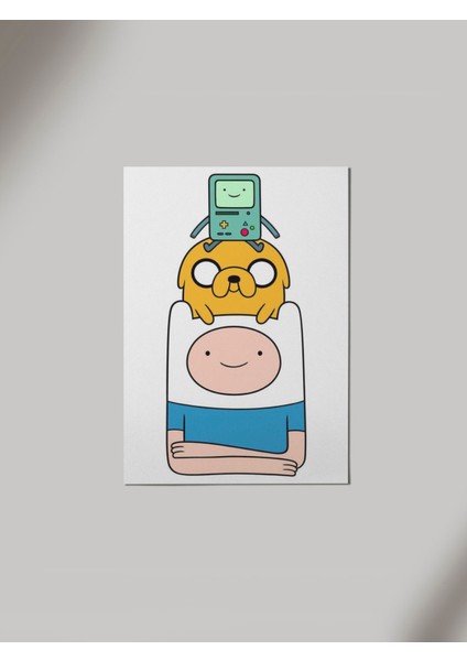 Adventure Time Ahşap Poster Tablo