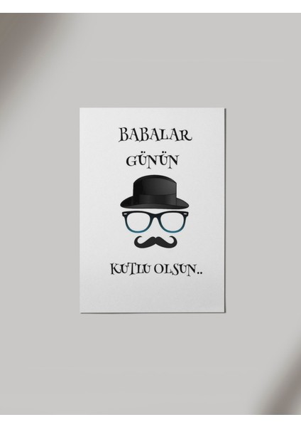 Babalar Günü Ahşap Poster Tablo