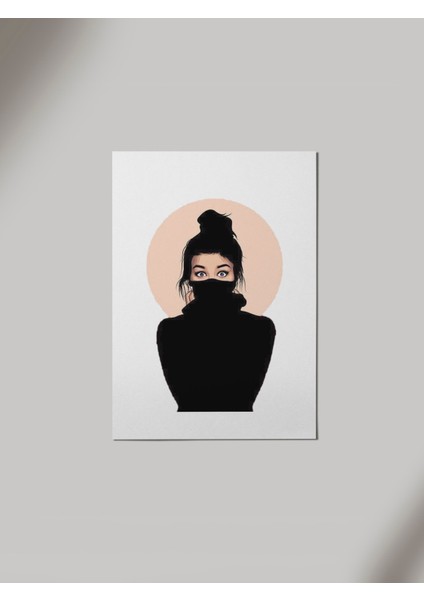 Tumblr Girl Ahşap Poster Tablo