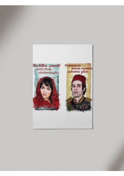 Panorama Ajans Türkan Şoray Kemal Sunal Ahşap Poster Tablo