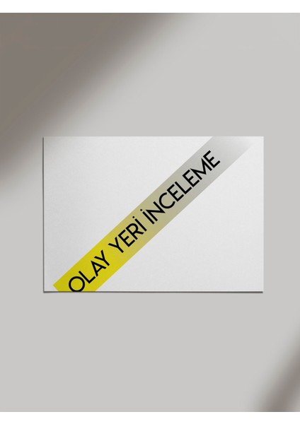 Olay Yeri Inceleme Tasarımlı Ahşap Poster Tablo