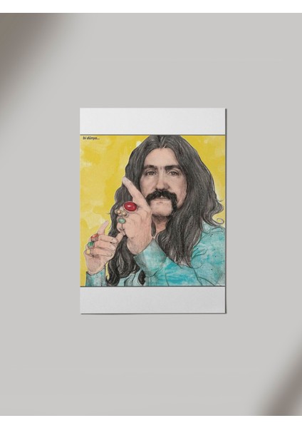 Barış Manço Ahşap Poster Tablo