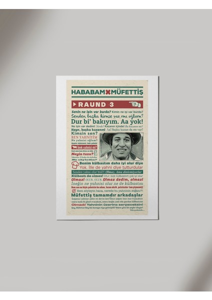 Panorama Ajans Hababam Müfettiş Raund3 Ahşap Poster Tablo