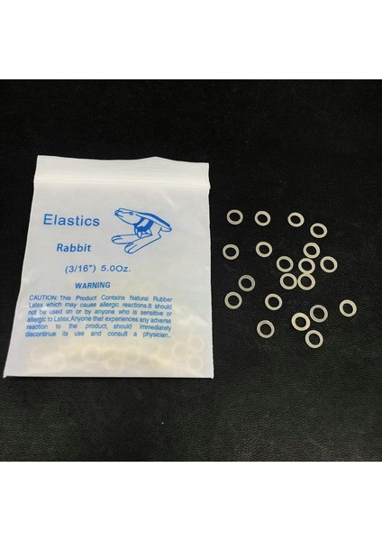 Ortodonti Ağıziçi Elastik - Diş Teli Lastiği 3/16 4.5oz