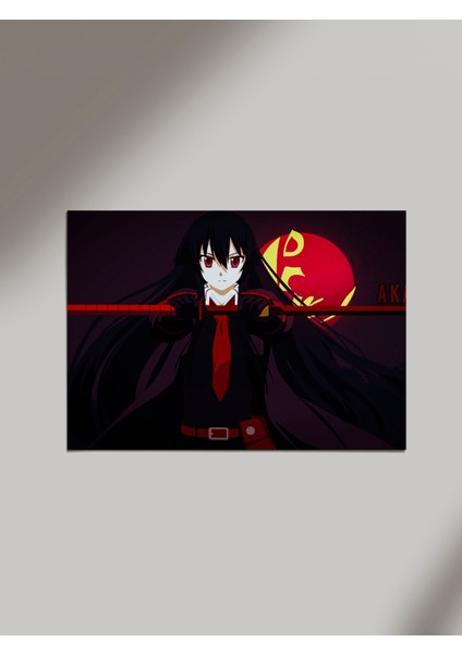 Akame Ninaja Ga Kill Netflix Anime Ahşap Poster Tablo