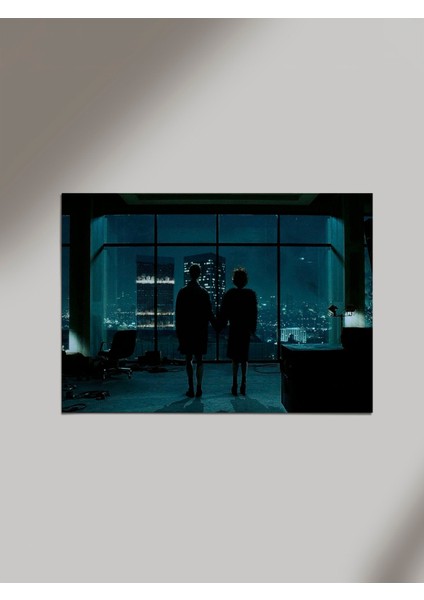 Fight Club Dövüş Kulübü Final Sahnesi Imdb Marla ve Tyler Ahşap Poster Tablo